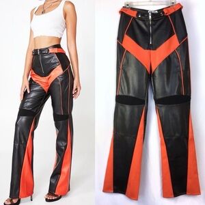 I.AM.GIA Biker leather color block Pants